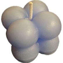 Bubble Mini Mum Dekoratif Mavi Renk 5 Adet