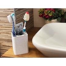 Okpax Diş Fırçalık Ve Diş Fırçası Kabı Yeni Model Beyaz