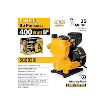 Sgs5381 - Periferik Su Pompası 400 Watt 0.55 Hp - 35 Metre - Bakır Sargı Motor