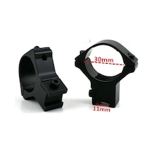 -30mm /11mm Dürbün Bağlama Aparat Lisinya Çok Renkli