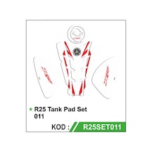 Yamaha R25 2014-18 Beyaz Tank Pad Set