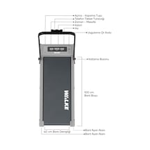 Walke G-pro Bluetoothlu Uygulamalı Uzaktan Kumandalı Koşu Bandı Yürüyüş Bandı