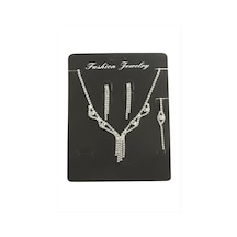 Sallantılı Taşlı Set Kolye 11