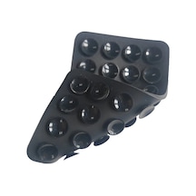 Goldenqian 1 Adet Destekli Yapışkan Enayi Ped Sabit Ped Çift Taraflı Silikon Vantuz Cep Telefonu Armatür Vantuz Black Black