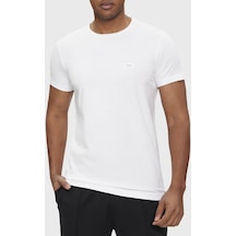 Calvin Klein Erkek T Shirt K10k112724 Yaf Beyaz