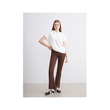LC Waikiki Alıta Cıty Farkıyla Koor Sport Kahverengi Düz Standart & Regular Kadın Spor Tayt Kahverengi - 924125658 Kahverengi