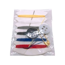 1000 Adet Otel Buklet Dikiş Seti Poşetli İğne İplik Düğme Seyahat Set