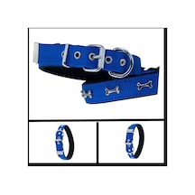 Uyguna-yakala Royal Blue 2.5 42-50 Cm Dokuma Kemikli Boyun Tasması-sma.359