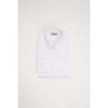 Tudors Slim Fit Beyaz Non-ıron Pamuklu Doğa Dostu Ekoteks Belgeli Ütü Gerektirmez Gömlek-32667 Beyaz