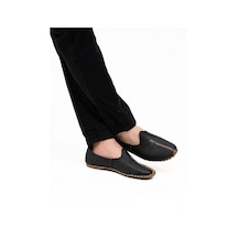 Bağcıklı Tasarım Hakiki Deri Yemeni Erkekler İçin El İşlemesi Siyah Bağcıklı Tasarım Hakiki Deri Yemeni Erkekler İçin El İşlemesi Siyah