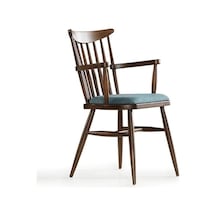 Cotswold Ahşap Kolçaklı Amerikan Retro Sandalye Mavi
