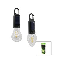 Solar - Usb Şarj Seyyar Ampul Model Rustik Kamp Lambası Mandallı Kanca Askılık 3-kademe Işık Pt-331 4741 Antrasit - Turuncu