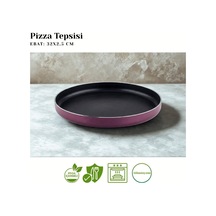 32 Cm Granit Pizza Tepsisi - Mürdüm Diğer