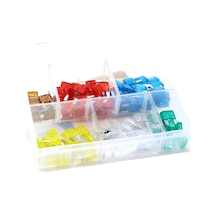 Karışık Üniversal Mini Bıçak Sigorta Plastik Kutulu 100'lü Paket Standart
