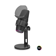 M9 Profesyonel Rgb Mikrofon 48 Khz / 16 Bit Type-c - Siyah