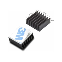 14x14x6mm Aluminyum Soğutucu Siyah M3 Yapıştırma Etiketli Raspberry Xbox Chipset Ekran Kartı Ram