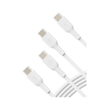 Usb-c - Usb-c Kablosu 1m/3.3ft , İphone 15, İphone 15 Pro, İphone 15 Pro Max, İphone 15 Plus, Galaxy S23, S22, Not, Piksel, İpad Pro, Usb-c Kablosu İçin Usb-c Hızlı Şarj Kablosu - Beyaz 2'li