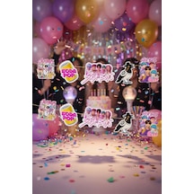 K-pop Huntrix Demon Hunters Saja Boys Banner 170x16 Cm Parti Dekor Süsü Genel
