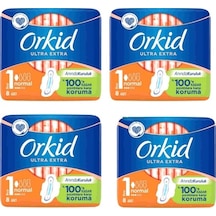 Orkid Ultra Extra Hijyenik Ped Normal 4 x 8'li