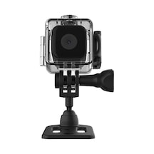 Geeksen Sq28 1080p Hd Güneş Görüntü Kaydedici, Su Geçirmez Kamera, Manyetik Tutucu, Gece Görüşü Fonksiyonu, Dv Spor Kamerası Siyah