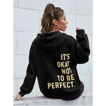 Altamira Unisex Its Okey Baskılı Oversize Kapüşonlu Sweatshirt 001