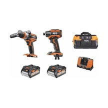 Aeg JP18AB2-502B 18V Kombo 2'li Kit Akülü Darbeli Vidalama Makinesi - 4935479210