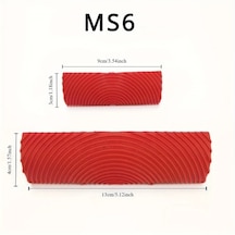 Gateesat 2pcsms6 Ahşap Doku Rulo Fırça Seti Dekoratif Boyama Ev Dekorasyon Sanat