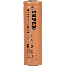 Supex 14500-900d Lityum Ion 3.7volt 900mah Şarj Edilebilir Başlıksız Pil