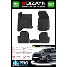 S-dizayn Peugeot 2008 Hybrid 1.2 3d Pro Havuzlu Paspas 2025 Üzeri A+ Kalite