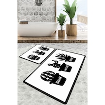 Cereus Banyo Halısı Djt 2 Li Set Çok Renkli