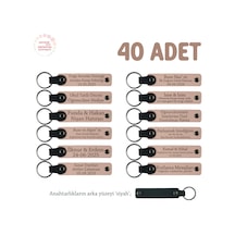 Yavru Ağzı, Kitap Kulübü Etkinliği İçin Kişiselleştirilmiş Anı Anahtarlık 40 Lı Set, Özel Hediye Çok Renkli