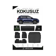 Citroen C5 Aircross 2025 Model Aracınıza Özel 4d Karbonlu Kauçuk Paspas Takımı Ve Alt Bagaj Havuzu