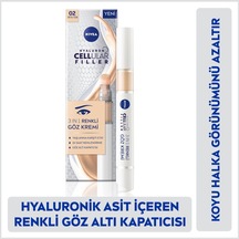 Nivea Hyaluron Cellular Filler 3 in 1 Renkli Göz Kremi 02 Orta Ton 4 ML