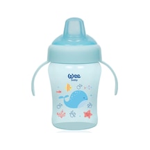 Wee Baby Colorful Akıtmaz Kulplu Antikolik Bardak 240 Ml - Mavi 6'li Paket