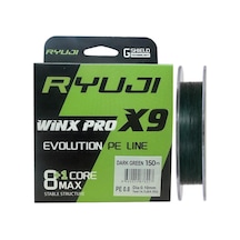 Ryuji Winx Pro X9 150mt 0.10mm İp Misina Koyu Yeşil