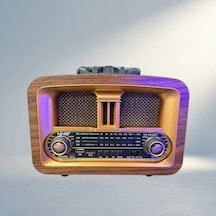 Retro Tasarımlı Taşınabilir Am/fm/sw Radyo Usb İle Şarj Edilebilir