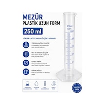 Mezür Plastik Uzun Form 250 Ml
