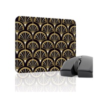 Art Deco Tarzı Kaymaz Dikişli Kauçuk Oyuncu Mousepad V1 - 22x18 Gaming Mouse Pad Fare Altlığı