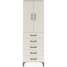 Arges Dolap 3 Raflı 5 Çekmeceli 2 Kapaklı 60x30x182 Aytaşı-ay... Aytaşı