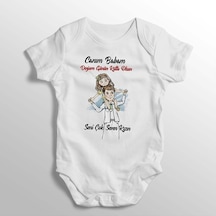 İmaj Tuğbababy Canım Babam Doğum Günün Kutlu Olsun Yazılı Baskılı Bebek Zıbını (520689205) Beyaz