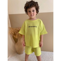 Miababy Waffle Baskılı İkili Takım Limon