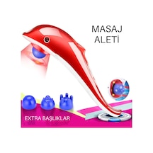 Profesyonel Boyun Bel Sırt Karın Bacak Vücut Masaj Aleti Kırmızı