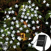 Technosmart 30 Ledli Solar Çiçekli Beyaz Işık Bayçe Aydınlatma De