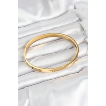 Mey İthalat 316l Çelik Gold Renk 65 Mm Kadın Kelepçe Bileklik - Özel Seri Meyeb68c423763e591e30140e853b Altın