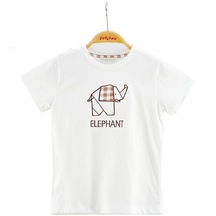 Zeyland Erkek Bebek Beyaz Fil Nakışlı %100 Pamuk T-Shirt