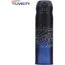 Termos Yıldızlı Gökyüzü Desenli Güzel Degrade Vakum Bardak