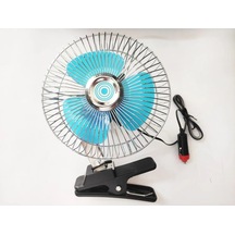 Oto Vantilatör 12 Volt 6 Inç Mandallı Çakmaklık Girişli