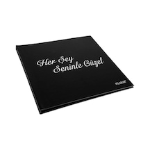 Her Şey Seninle Güzel Hazır Anı Defteri 40 Fotoğraf Baskılı, Stickerlı Ve Beyaz Jel Kalemli Romant