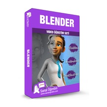 Blender 4.1 Modelleme, Renklendirme, İskeletlendirme Eğitim Seti