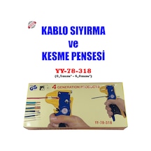 Kablo Sıyırma Pensesi Yy-78-318 0.5Mm²-6.0Mm² Made In Taıwan